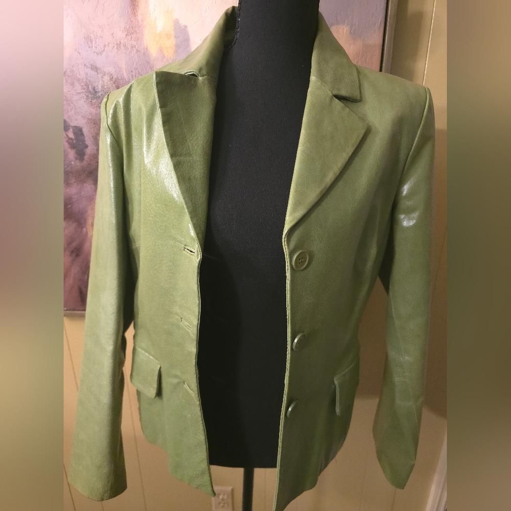 Elegant Olive Green Blazer